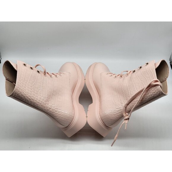 Stuart Weitzman Womens Mckenzee Leather Bootie Pink Boots Size US 5B‎ - Picture 5 of 9